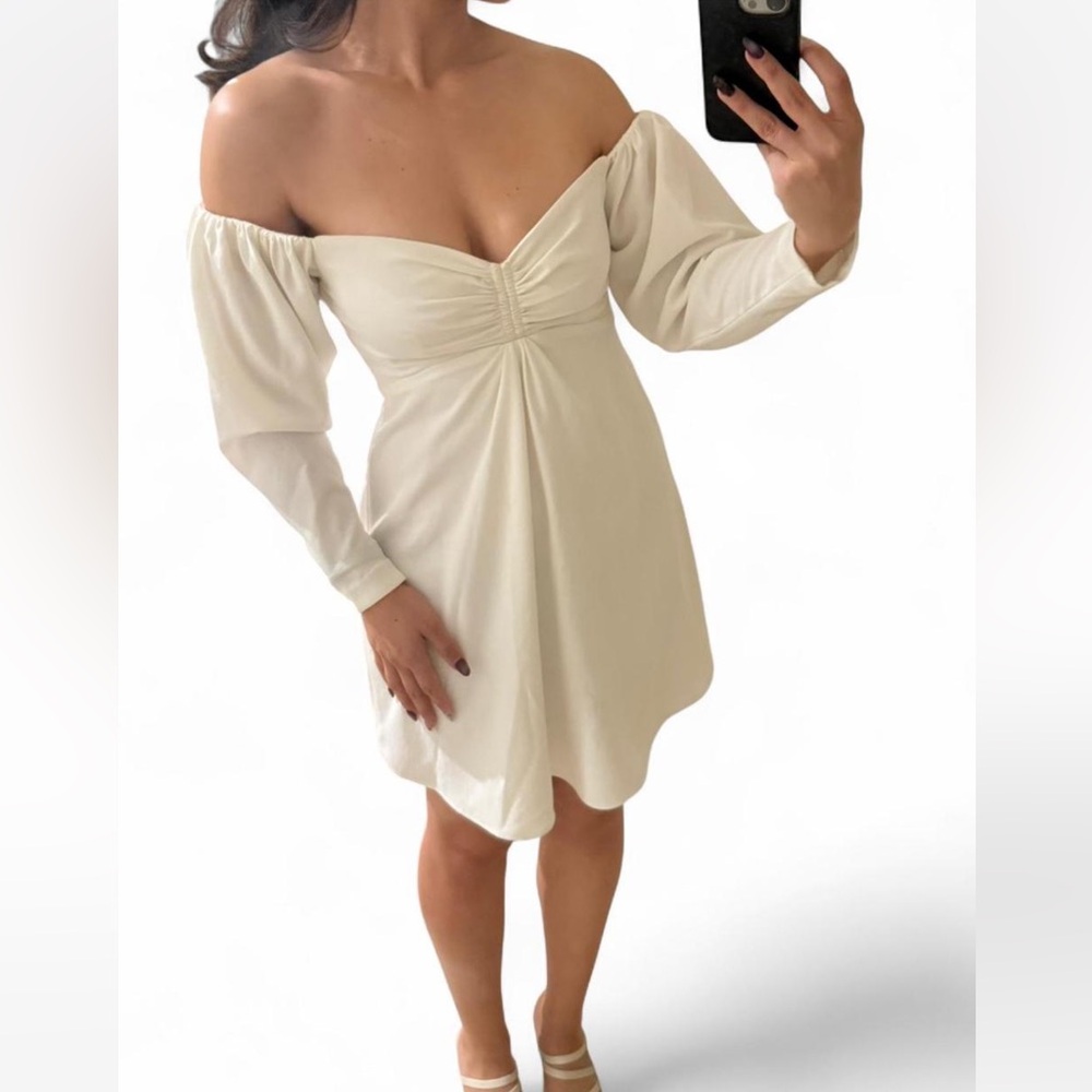 NEW - A.L.C. Off the shoulder white dress